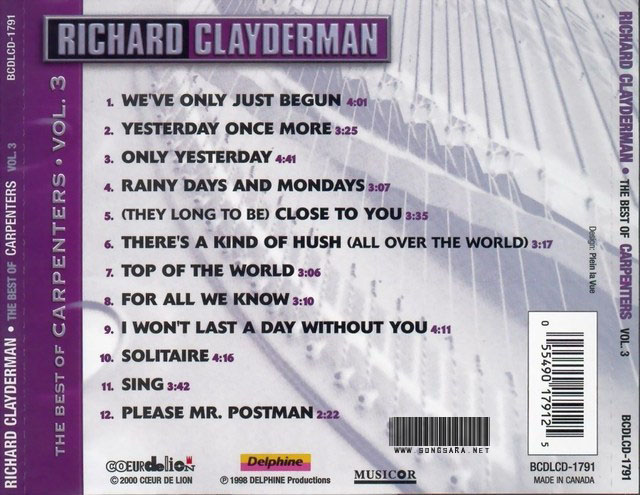 http://dl.songsara.net/instrumental/Album/Richard%20Clayderman_The%20Best%20of%20Carpenters%20(1998)%20SONGSARA.NET/Back.jpg